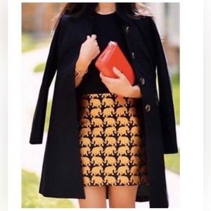 J.Crew Golden Elephant Mini Skirt Size 00.